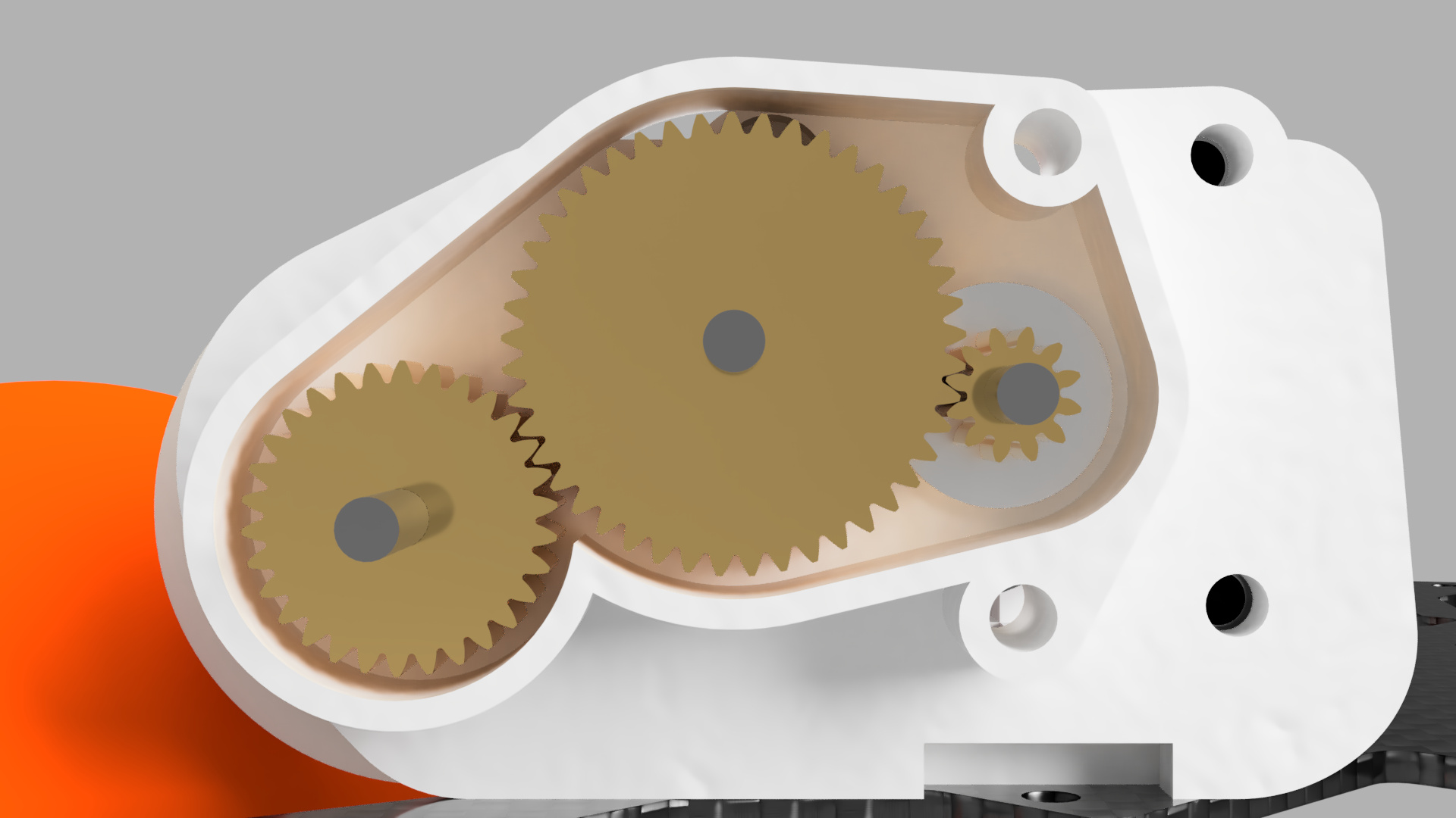 Dribbler gear spacing